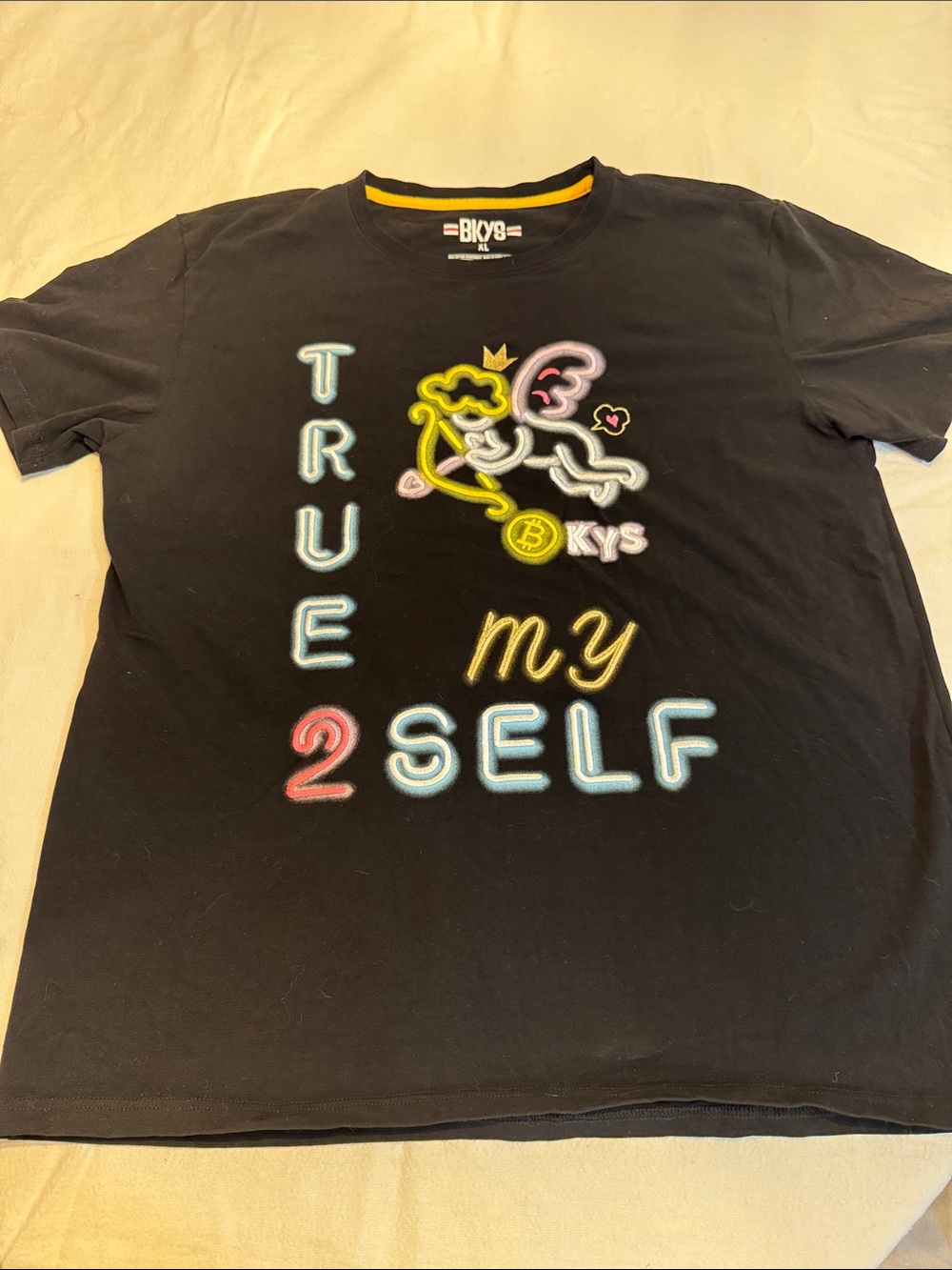 BKYS Black 'True 2 My Self' Graphic Short Sleeve Tee